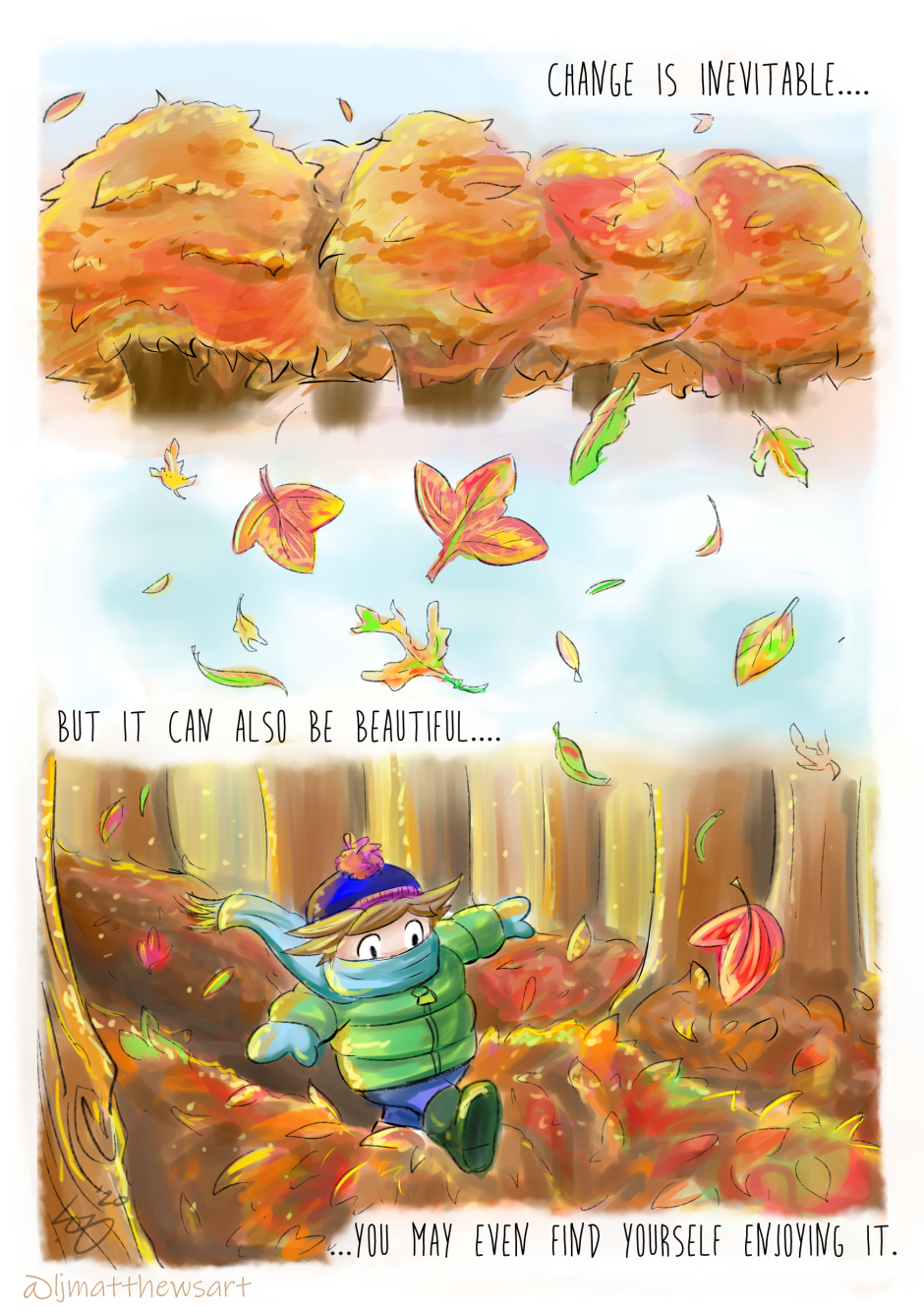 a comic about change, in seasons and life